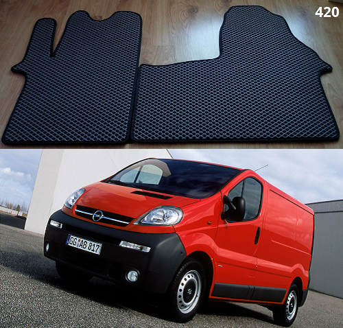 

Коврики ЕВА в салон Opel Vivaro I '01-14, Черный