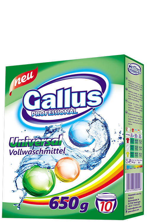 

Порошок для стирки универсальный Gallus Universal 650г
