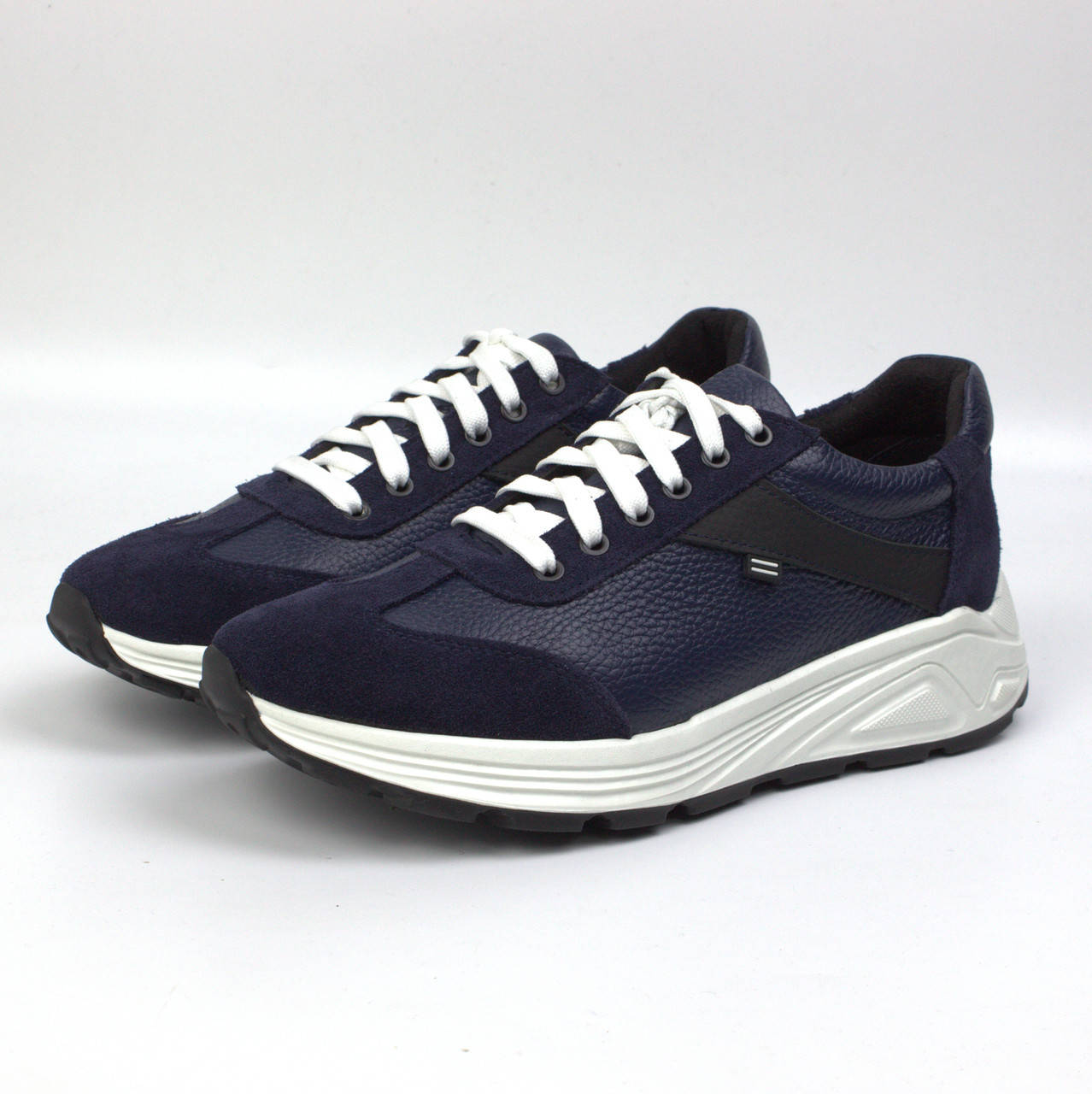 

Мужские кроссовки кожаные синие обувь больших размеров Rosso Avangard DolGa Floto Blu BS 32, 48, Синий