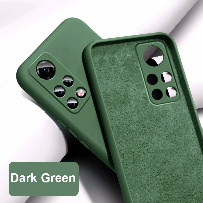 

Силиконовый чехол для Xiaomi Mi 10T / Pro Темно-зеленый микрофибра soft touch