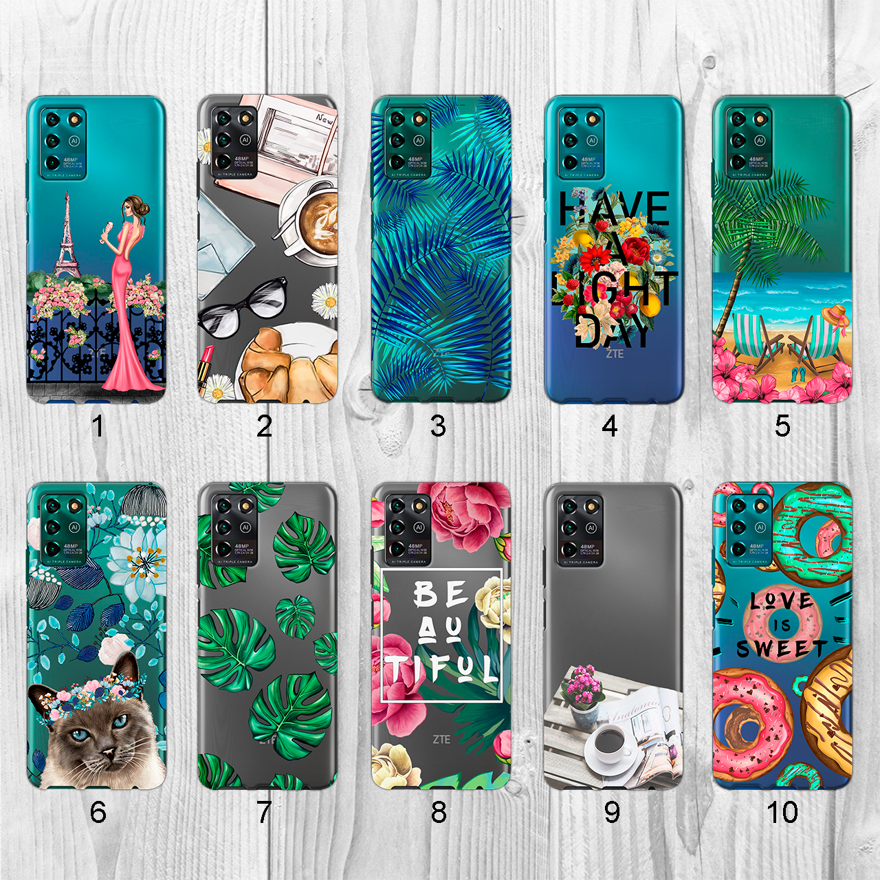 

Силиконовый чехол с рисунком для ZTE Blade V30 Vita (new collection)