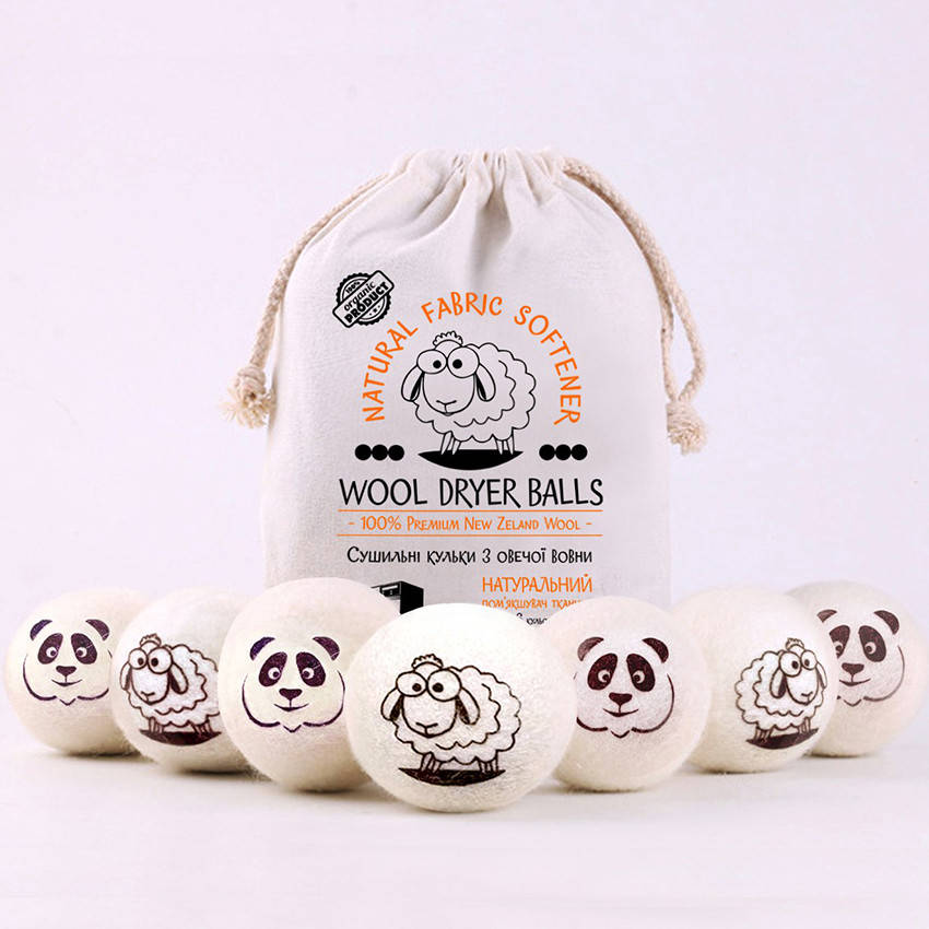 

Шарики для стирки и сушки из овечьей шерсти 100% Нова Зеландия Dryer Balls. Набор 6 штук Купить