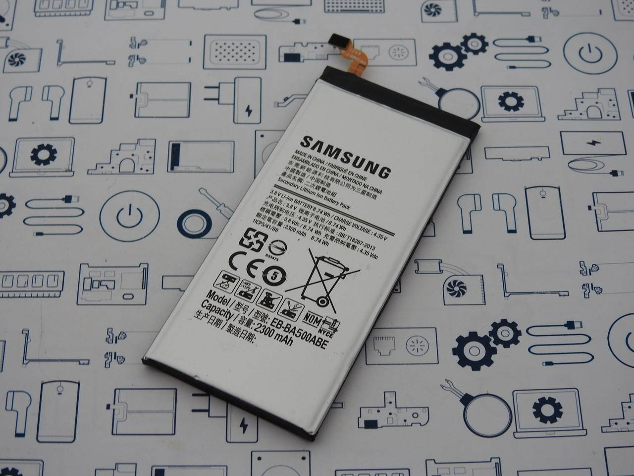 

Батарея аккумуляторная Samsung Galaxy A5 A500H EB-BA500ABE Сервисный оригинал с разборки (до 10% износа)