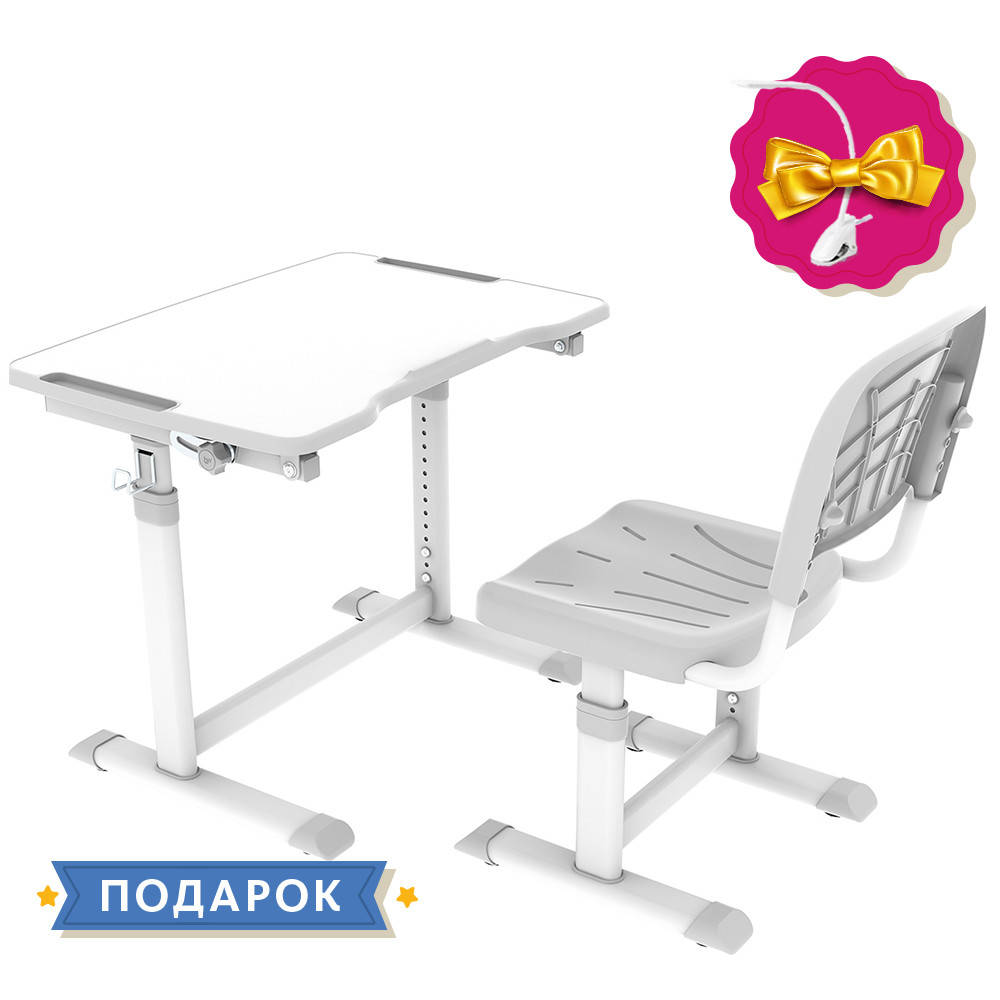 

Растущая детская парта со стульчиком Cubby Olea Grey, Серый