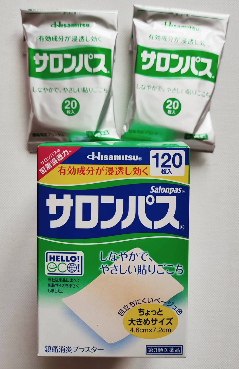 

Оригинал Япония обезболивающий пластырь SALONPAS 20 шт