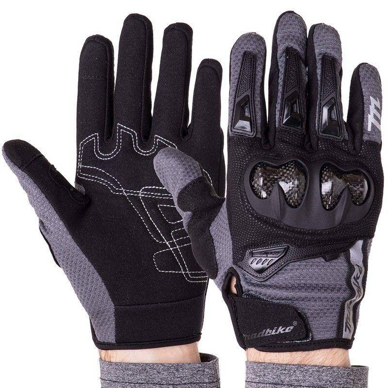 

Мотоперчатки Mad Bike MAD66 Grey, Серый