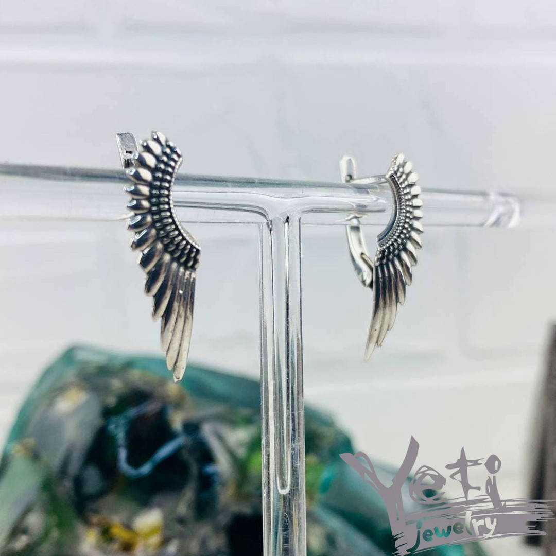 

Серебряные серьги "Angel wings II"
