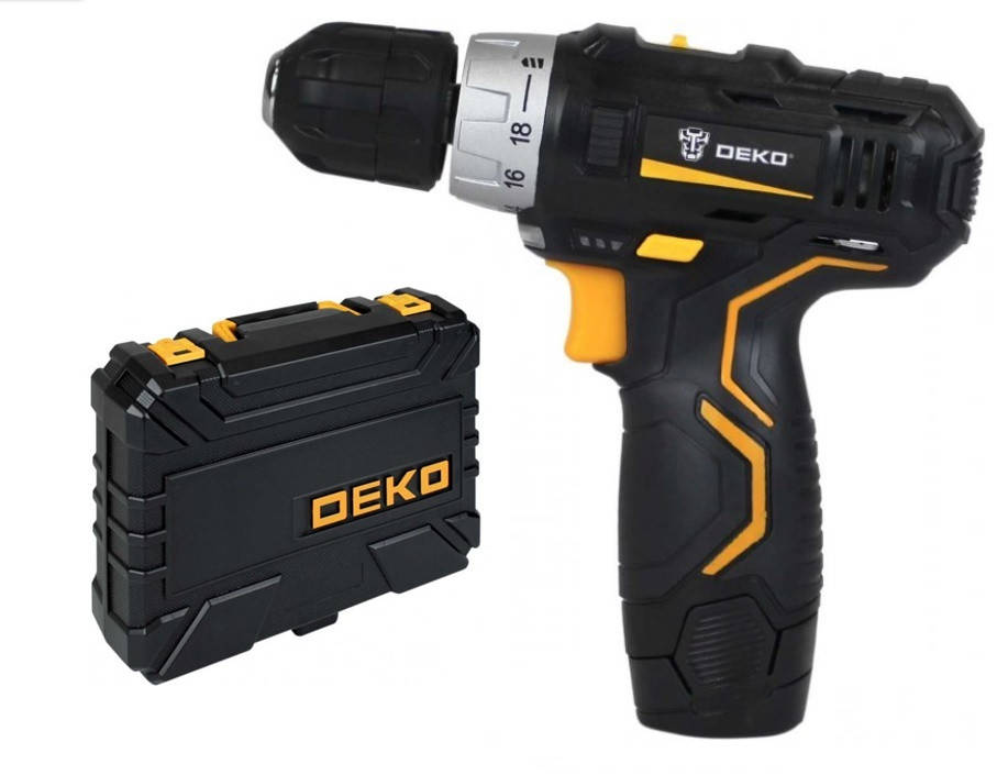

Аккумуляторный шуруповёрт (дрель) DEKO GCD12DU3 12V MAXLi-ion батарея73 аксессуара ПРОТИВОУДАРНЫЙ КЕЙС