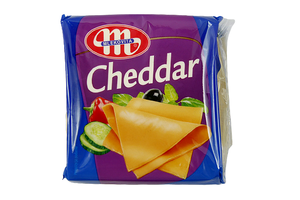 

Сир тостовий Млековіта чедер Mlekovita cheddar 130g 12шт/ящ (Код : 00-00005399)