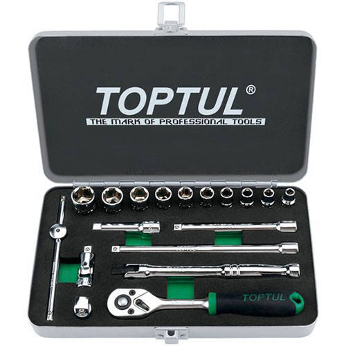 

Набор инструмента дюймового TOPTUL 1/4" 18ед. 3/16"-9/16" GCAD1811