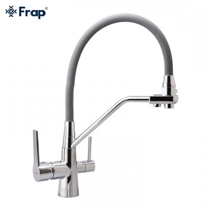 

Смеситель для кухни Frap F4374 для питьевой воды, Серый