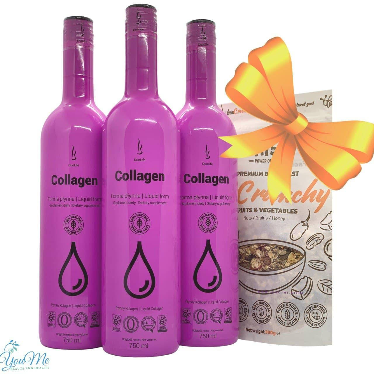 

3 шт. Коллаген жидкий Дуолайф DuoLife Collagen для продления красоты и молодости + подарок 750 мл.