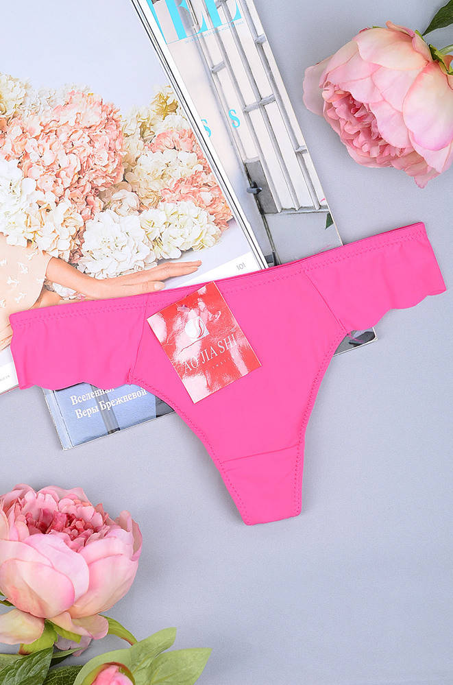 

Стринги женские малиновые Aojiashi 126657S, Малиновый