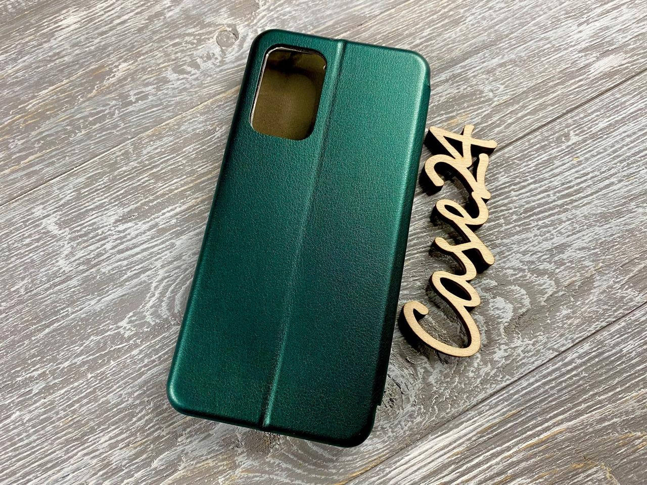 

Кожаный чехол книжка Elegant на Samsung Galaxy A52 (на самсунг а52) изумрудный