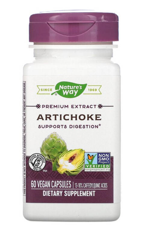 

Nature's Way, артишок, 60 веганских капсул, Artichoke