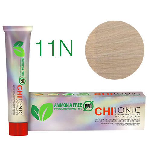 

Cтойкая безаммиачная краска для волос CHI Ionic 11N (Очень светлый блондин плюс)