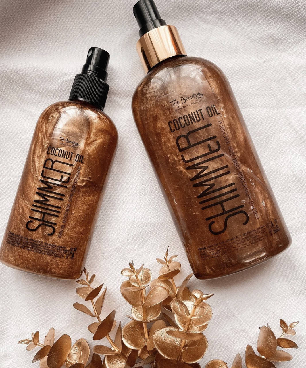 

Кокосовое масло для загара с шиммером Top Beauty Shimmer Coconut Oil 100 мл