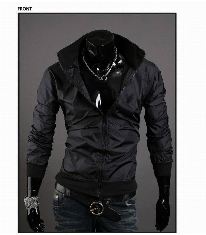 

Мужская черная ветровка S/M/L/XL/2xl/3xl/4xl