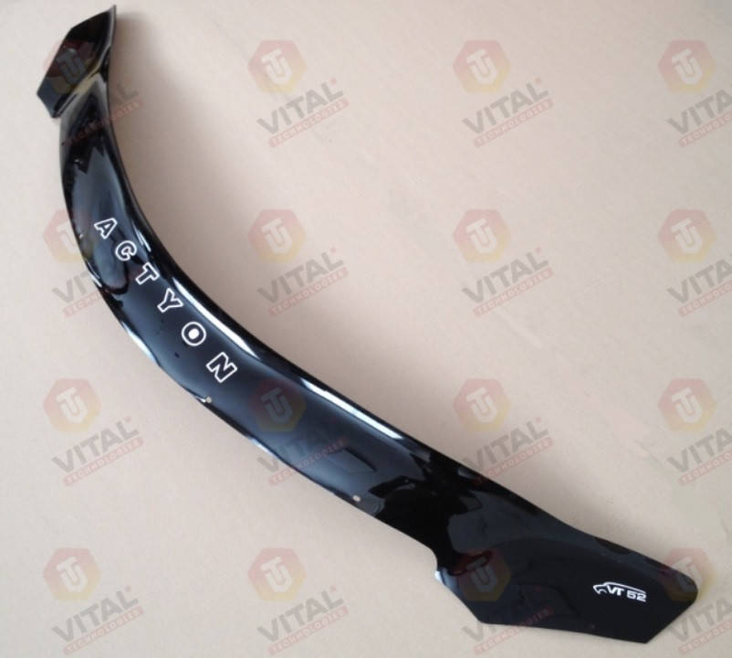 

Дефлектор капота VT52 (мухобойка) SsangYong Actyon 1 2006-2011 + Sports, Vip Tuning, SSY01