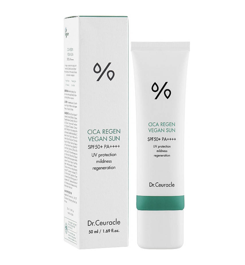 

Солнцезащитный гель Dr. Ceuracle Сica Regen Vegan Sun Gel SPF50 PA 50 мл