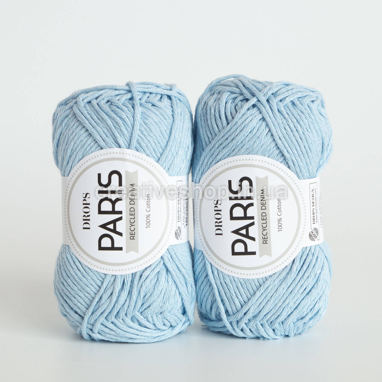 

Пряжа DROPS Paris Recycled Denim (цвет 100 light wash)