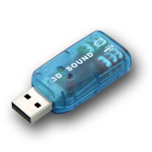 

USB звуковая карта 5.1, 3D sound