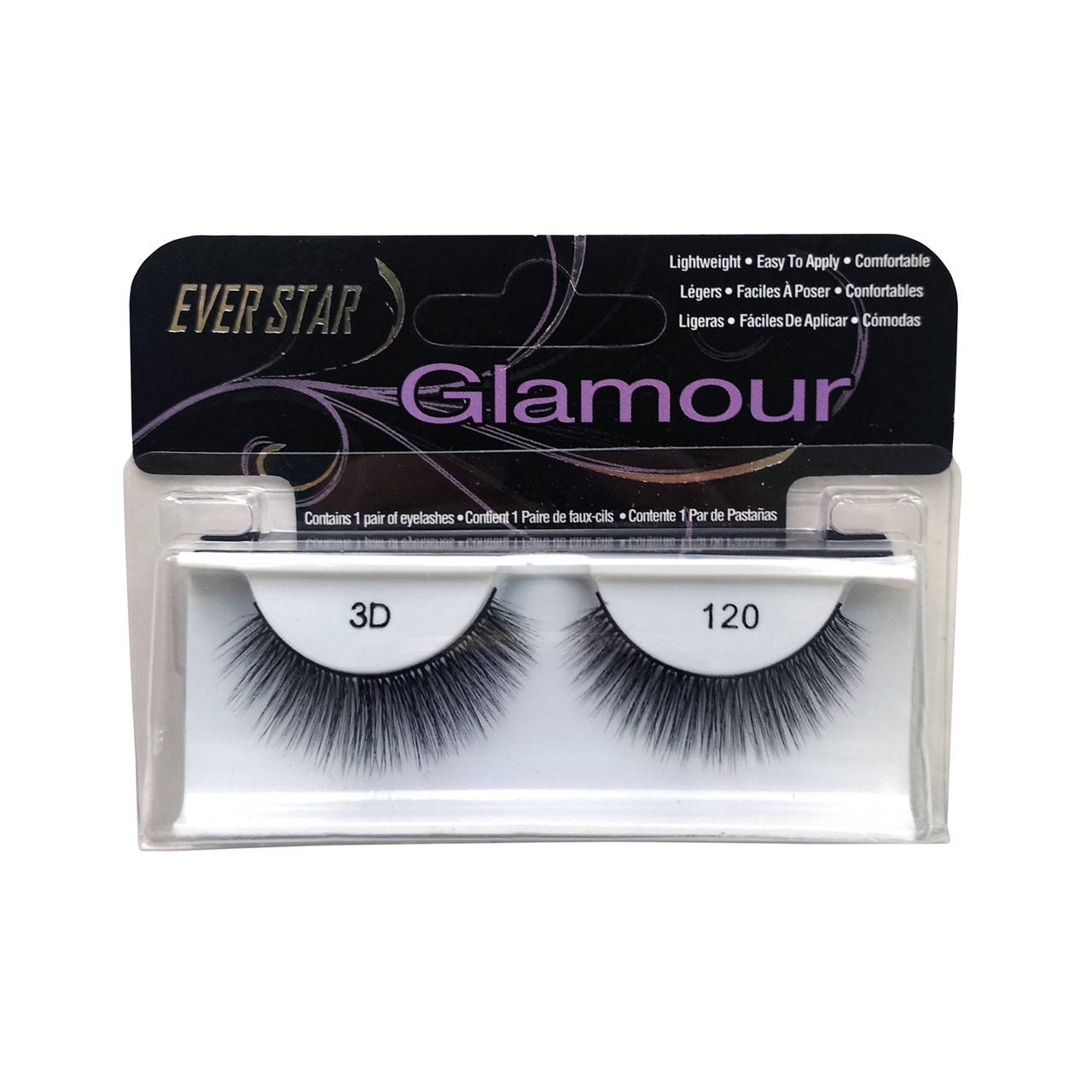 

Накладные ресницы Glamour 120, Черный