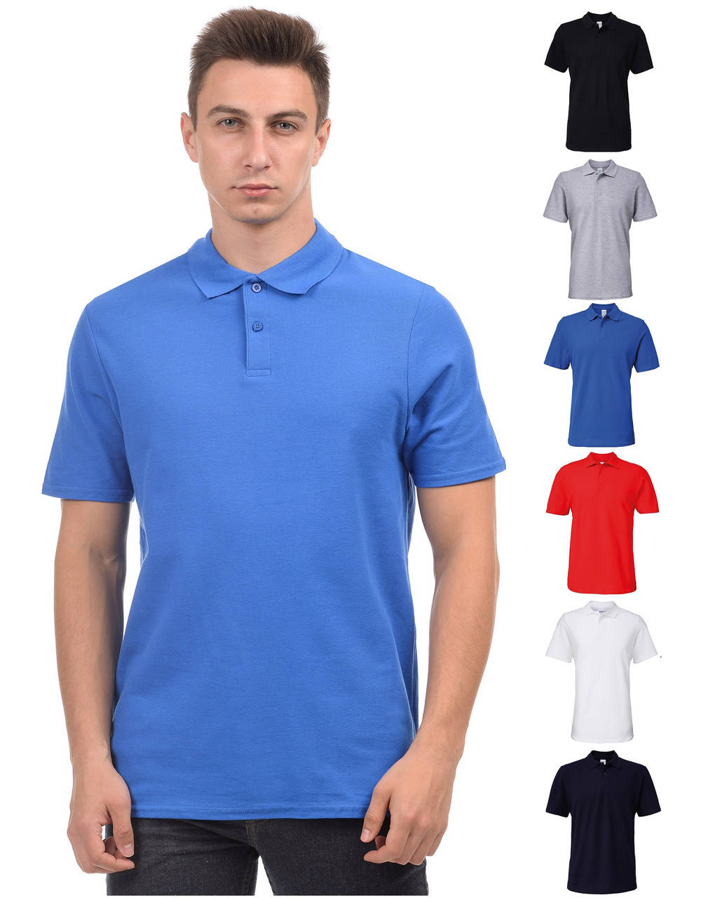 

Мужское поло пике хлопок Gildan