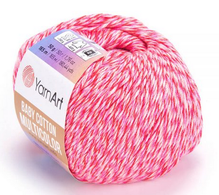 

Пряжа Baby cotton Multicolor Yarnart-5214