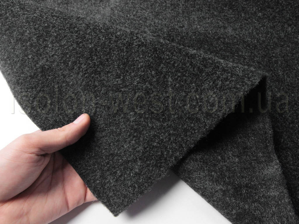 

Авто ковролин тягучий (Польша), черно-серый (графит) шир.1,7м, ковролин для авто