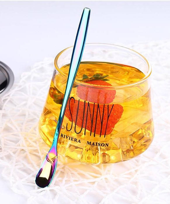 

Ложка цветная для чая Матча 20 см Металическая (Тясаку,Часаку) для матчи