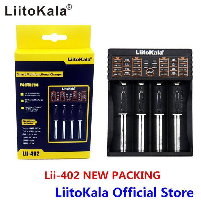

Зарядное устройство Оригинал Liitokala Lii-402 литокала 18650