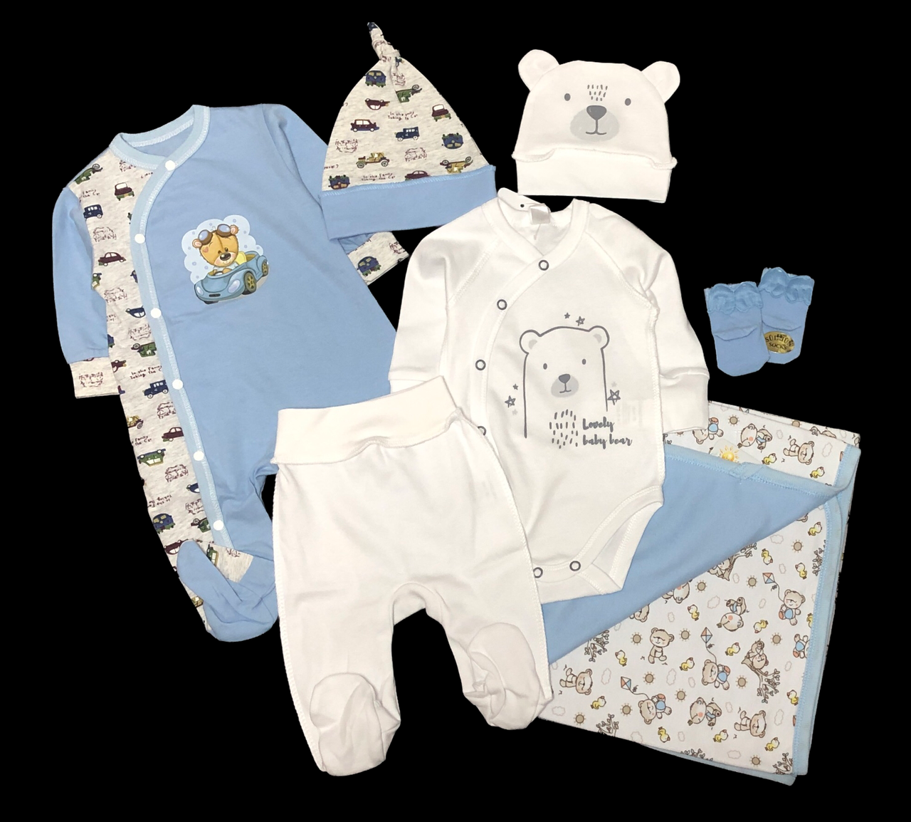 

Набор одежды в роддом, 56 см