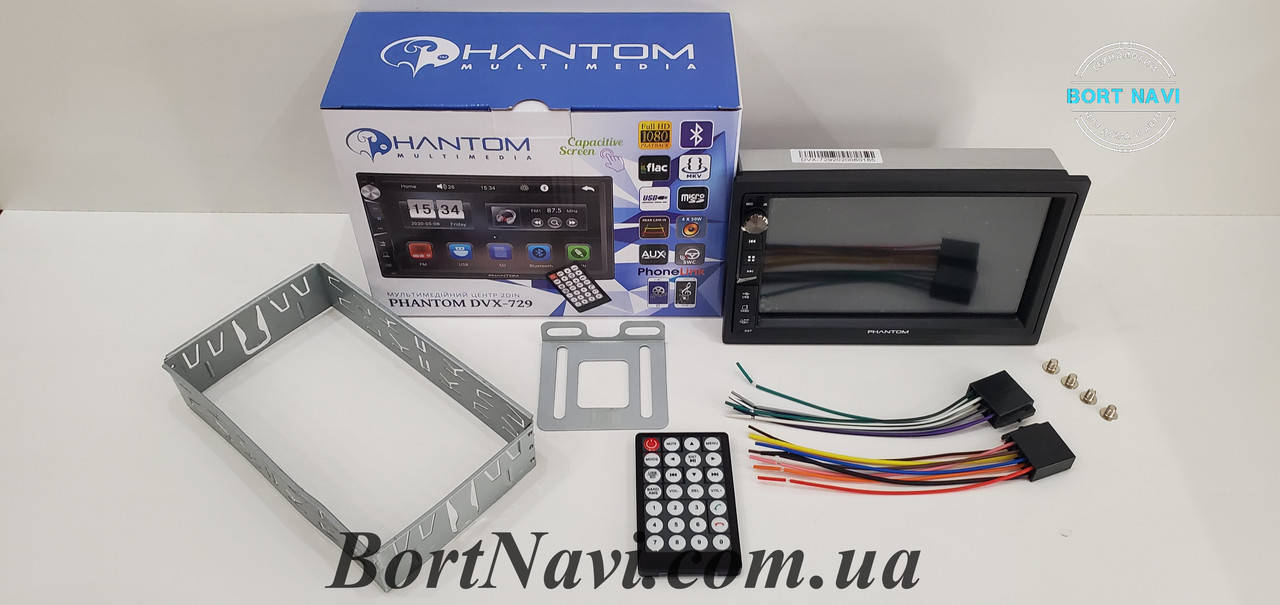 

Автомагнитола 2DIN Phantom DVX-729