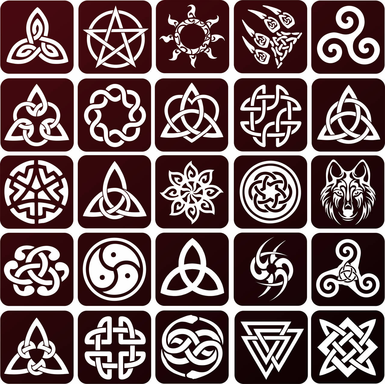 

Трафареты (наклейка) для травления металла 6х6 см, 25 шт. в наборе