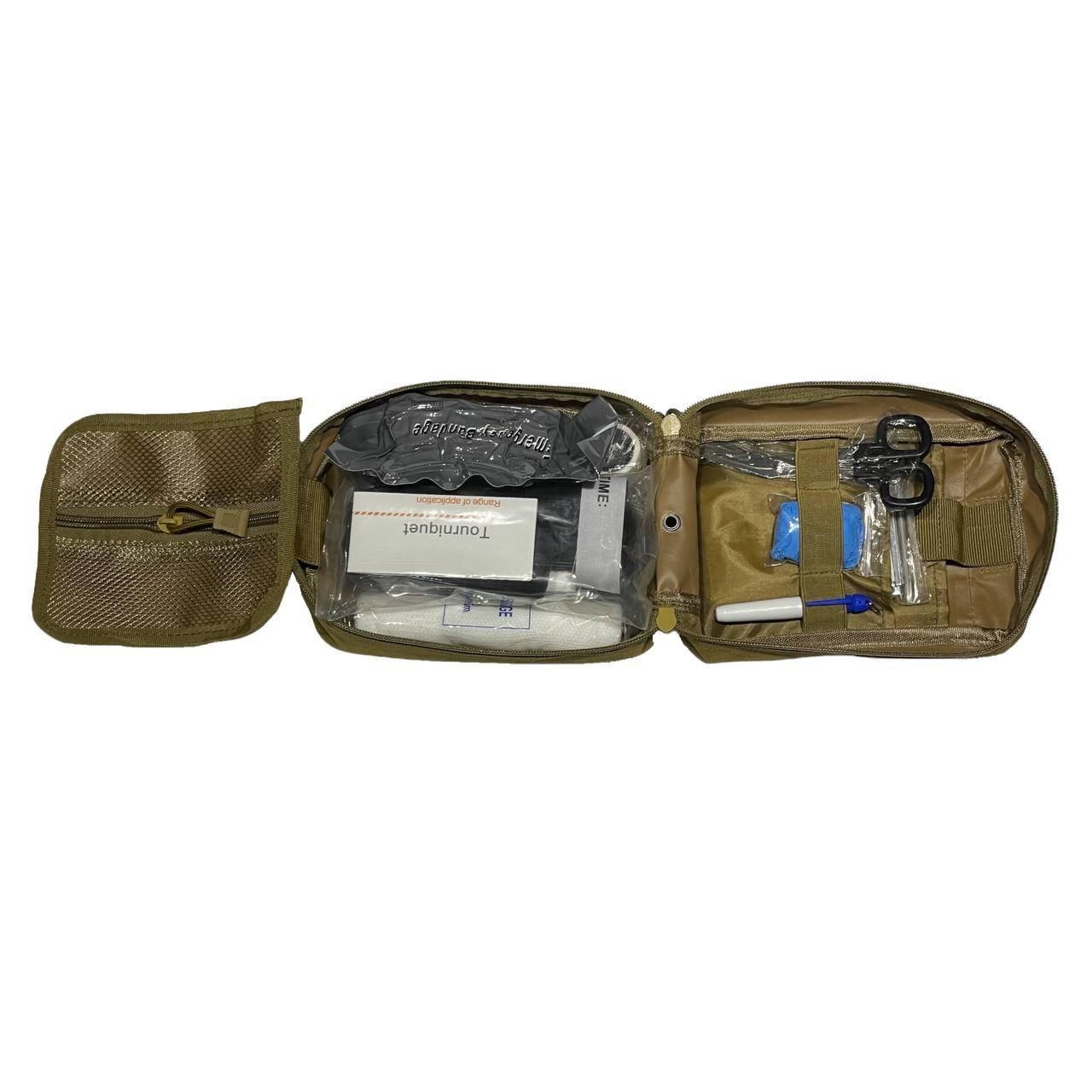 

Военная индивидуальная аптечка First-aid kit с наполнением (Койот)