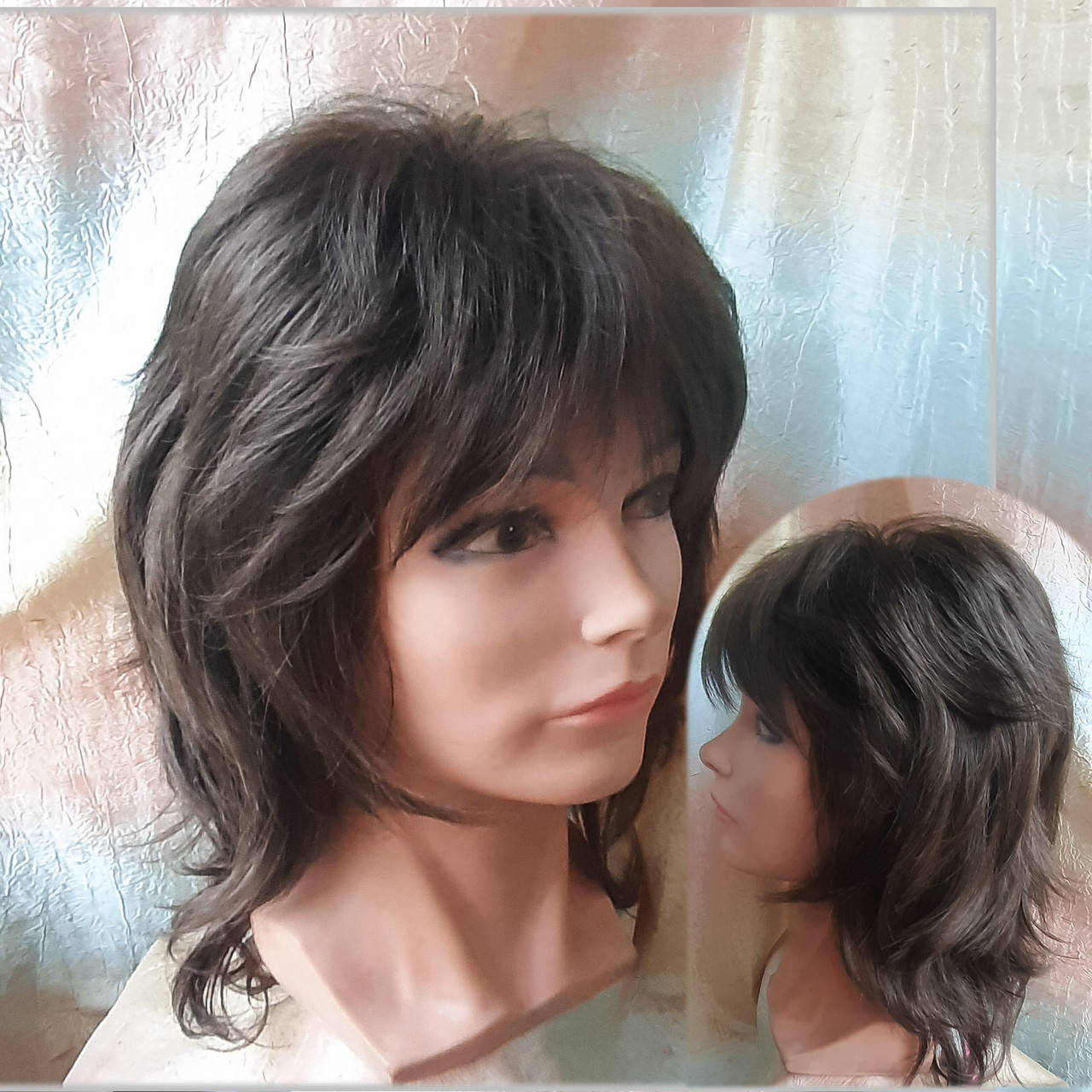 

Парик удлиненный каскад русый Е-3460-8