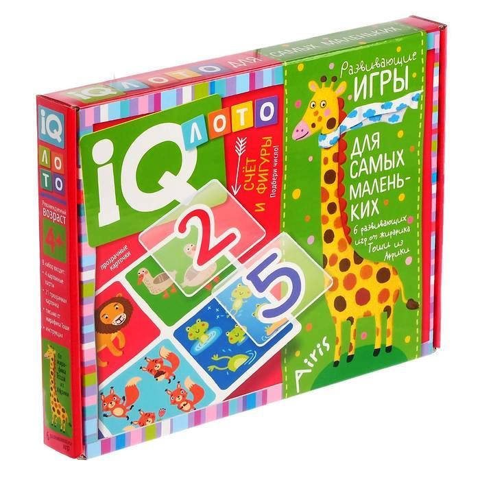 

Пластиковое IQ лото для детей "Счет и фигуры. Подбери число", 27391
