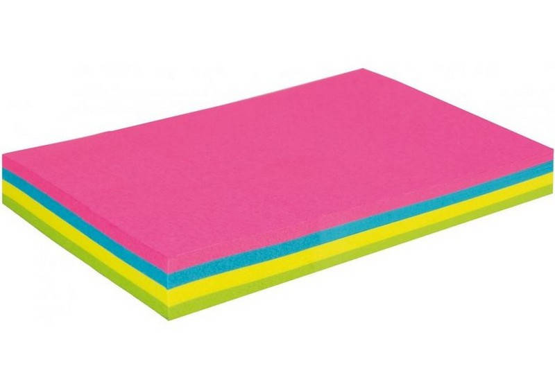 

Папір д/нотаток самокл., 50х75 мм 100арк. неон мікс Economix, Разные цвета