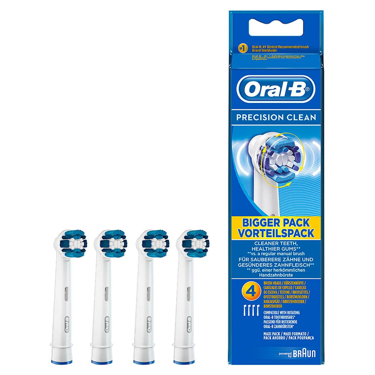 

Насадки на электрическую зубную щетку Oral-b Precision clean EB 20-4 (4 шт)