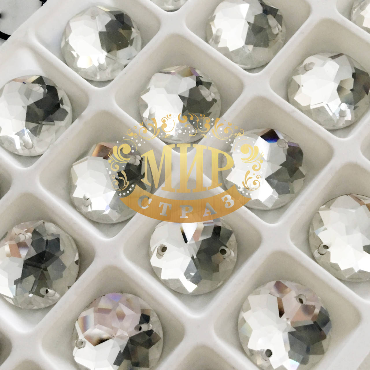 

Пришивные камни Lux Crystal 16мм*1шт, Мультиогранка