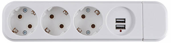 

Колодка 3х-місна (2Р+РЕ +USB) КП-З-USB-10, Аско [КП-З-USB-10] колодка 3-местная (2Р+РЭ+USB) КП-З-USB-10