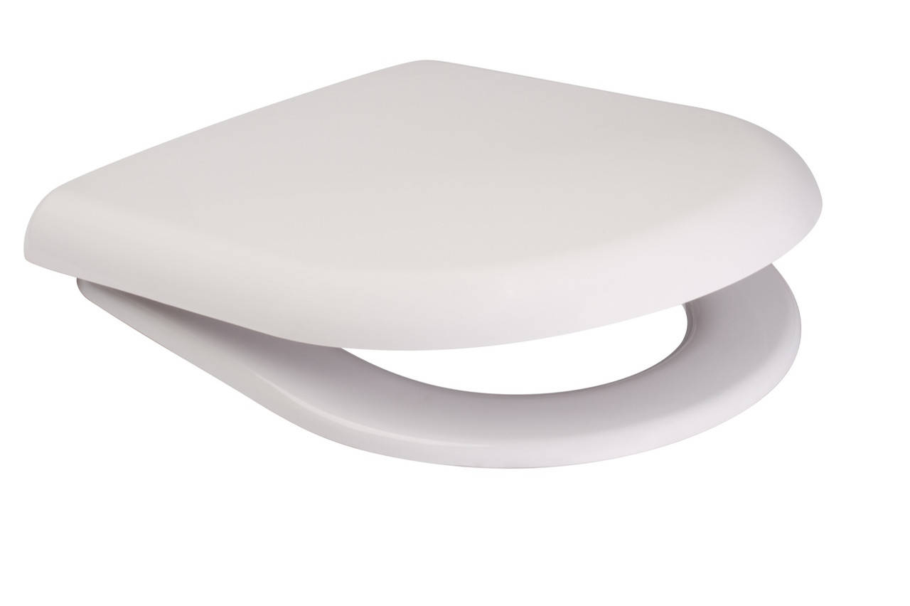 

Сиденье для унитаза MERIDA (полипропилен, медленно-падающее)., Белый