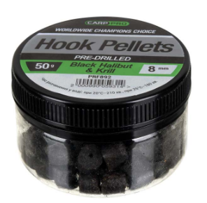 

Насадочный пеллетс Carp Pro Hook Pellets Pre-Drilled Black Halibut&Krill 14 мм