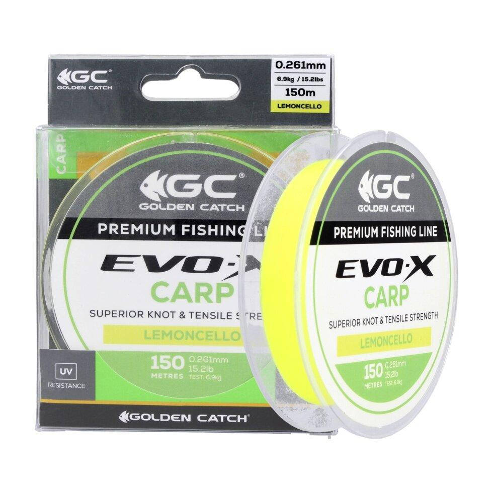 

Леска Golden Catch Evo-X Carp 150м 0.41мм Lemoncello, Желтый