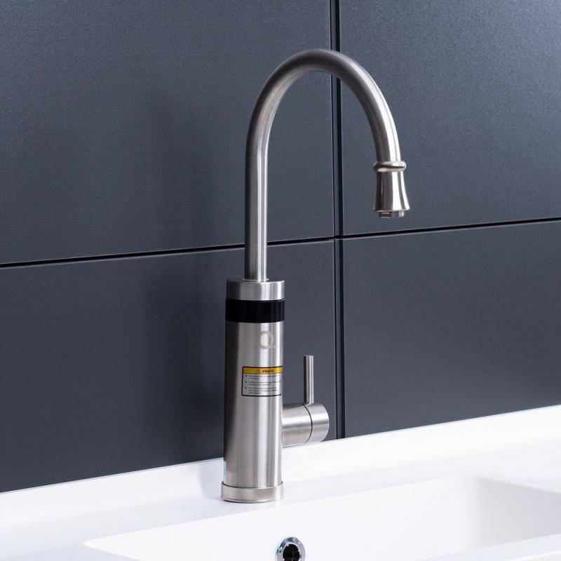 

Электрический смеситель Qtap Elterna NKS 737 никель