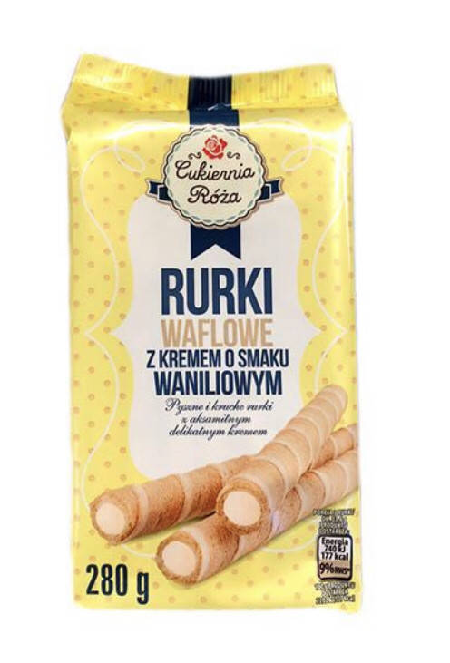 

Трубочки Cukiernia Roza Rurki z kremem vaniliowym 280 г