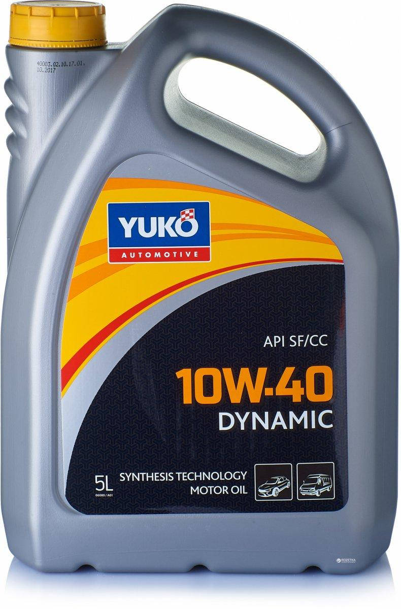 

Масло моторное YUKO DYNAMIC 10W-40 API SG/CD (канистра 5л)