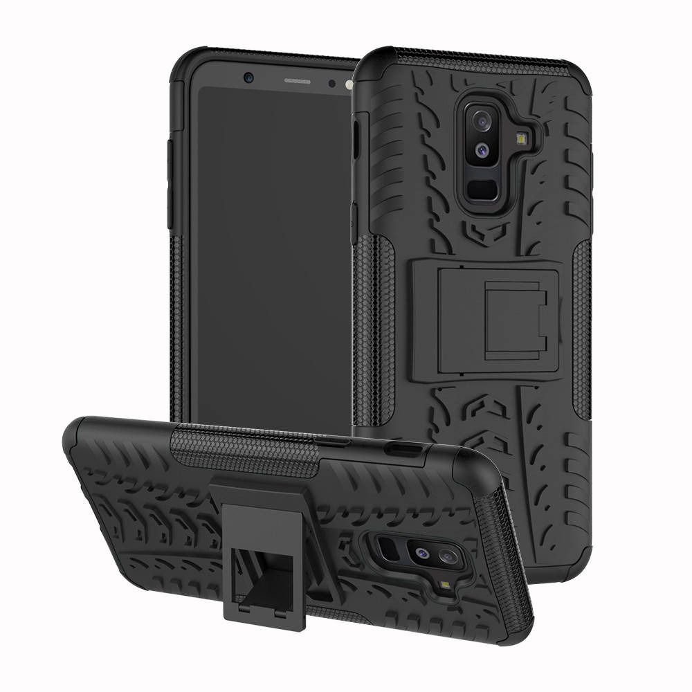 

PC + TPU чехол Armor для Samsung Galaxy A6 Plus 2018 (8 цветов) чёрный