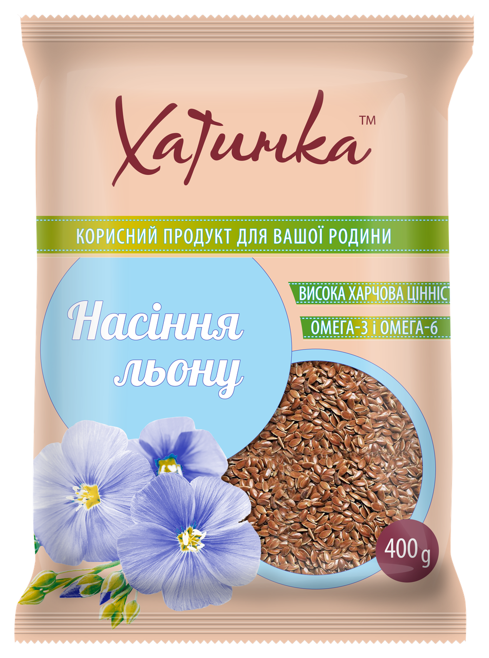 

Семена льна, ТМ Хатинка, 0,4кг